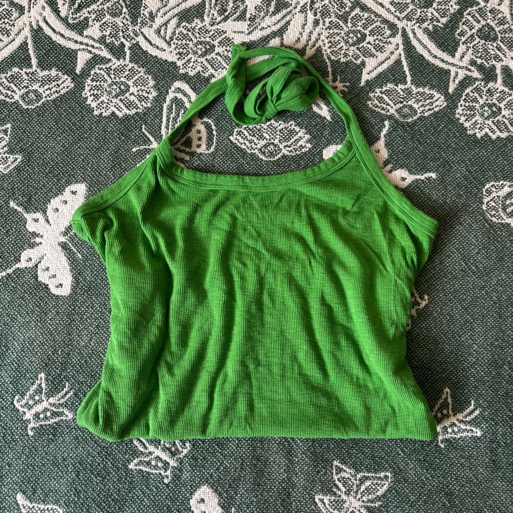 Green Halter Top